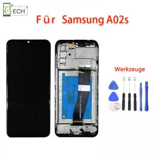 Für Samsung Galaxy A02s A025G GD-Version LCD Display mit Rahmen und Werkzeuge