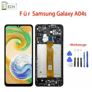 Für Samsung Galaxy A04S A047 2022 LCD Display mit Rahmen Touch Screen Bildschirm 