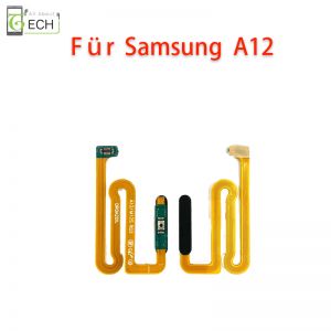 Fingerabdruck Für Samsung Galaxy A12 A125F / M12 Flexkabel Fingerprint Sensor Schwarz