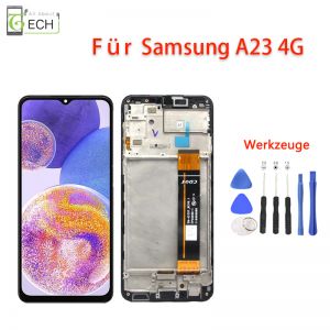Für Samsung Galaxy A23 4G A235 2022 LCD Display mit Rahmen Touch Screen Bildschirm Ersatzteil