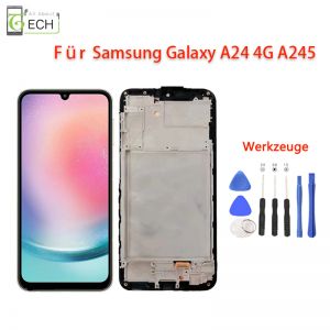 Für Samsung Galaxy A24 4G A245F LCD (OLED) Display mit Rahmen Touch Screen Bildschirm