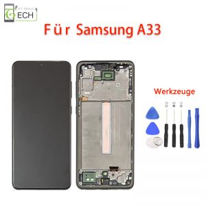 Für Samsung Galaxy A33 SM-A336B LCD Display Touch Screen Bildschirm mit Rahmen 