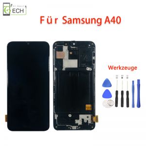 Für Samsung A40 A405 OLED Display mit Rahmen Touch Screen Bildschirm