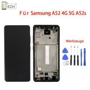 LCD für Samsung Galaxy A52 5G 4G A52s Full OLED Display mit Rahmen Touchscreen