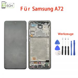 Für Samsung Galaxy A72 SM-A725F OLED Display Rahmen Touch Screen 