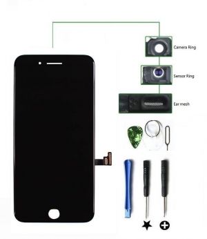 Für iPhone 8 4.7 Schwarz LCD Display Touchscreen Retina HD + Werkzeug + Schutzglas