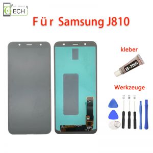 Für Samsung J8 2018 J810 J810F SM-J810F Bildschirm LCD (OLED) Display Schwarz