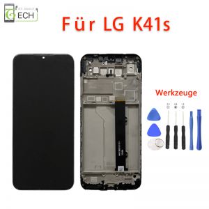 Für LG K41S LCD Display mit Rahmen Touch Screen Bildschirm Werkzeuge