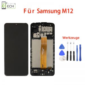 Für Samsung Galaxy M12 M127 M127F 2021 LCD Display mit Rahmen Touchscreen Bildschirm
