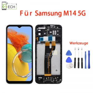 Für Samsung Galaxy M14 5G 2023 M146B LCD Display Rahmen Touchscreen Bildschirm