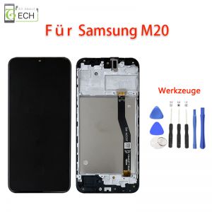 Für Samsung Galaxy M20 2019 M205 M205F LCD Display mit Rahmen Bildschirm