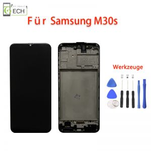 Für Samsung Galaxy M30s SM-M307FN OLED Display mit Rahmen Touch Screen Bildschirm Werkzeuge