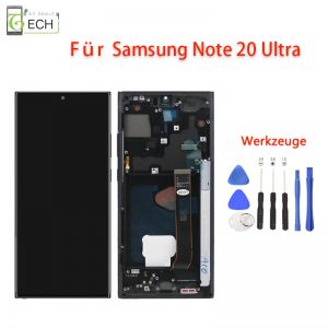 LCD für Samsung Galaxy Note 20 Ultra 5G N986 OLED Display mit Rahmen Schwarz 