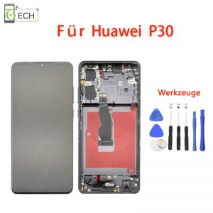 Für Huawei P30 OLED Display Bildschirm Touchscreen mit Rahmen Touch Screen 