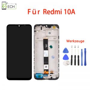 Für Xiaomi Redmi 10A LCD Display mit Rahmen Bildschirm Touch Screen Werkzeuge