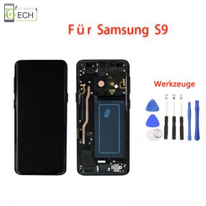 Für Samsung Galaxy S9 G960F LCD (OLED) Display Bildschirm Touch Screen schwarz